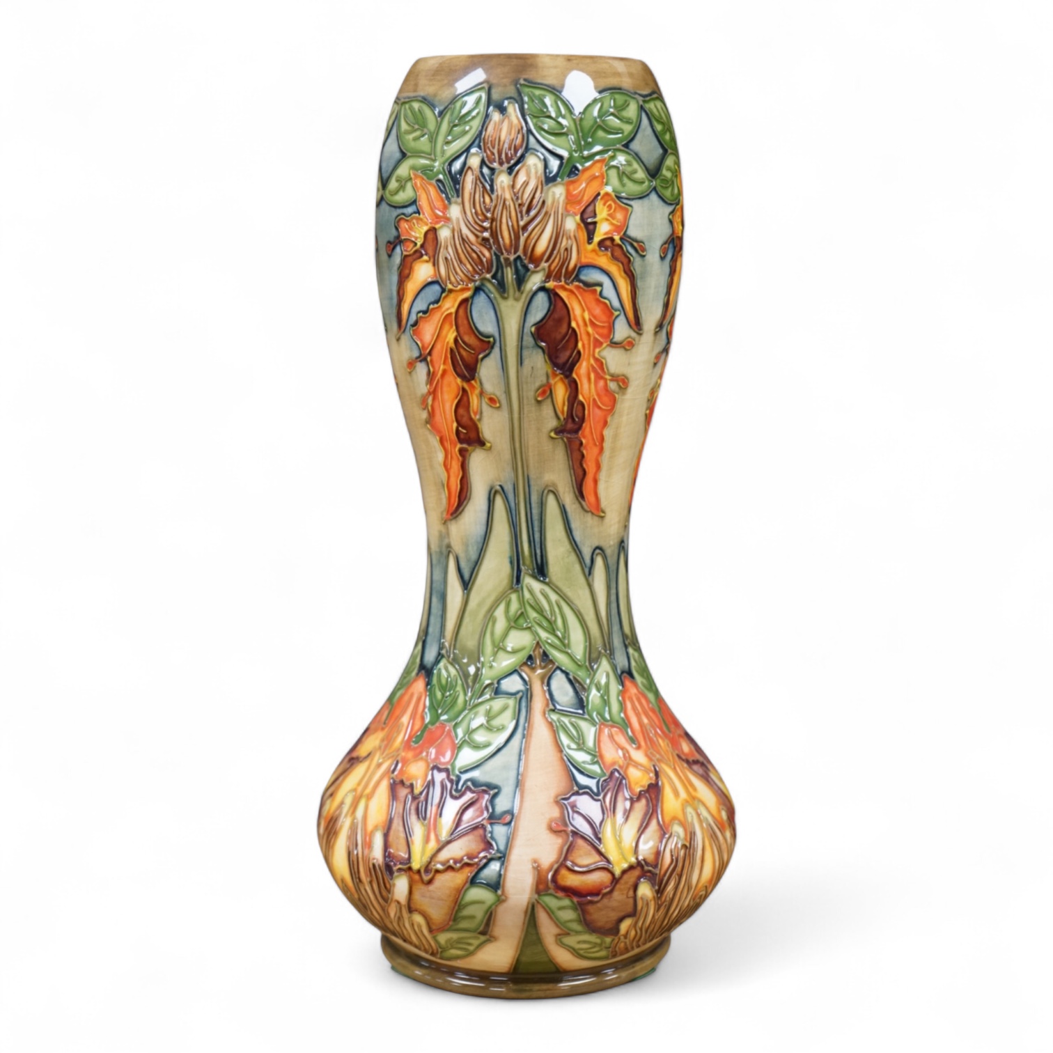 A Moorcroft ‘Flame of the Forest’ vase, 2007